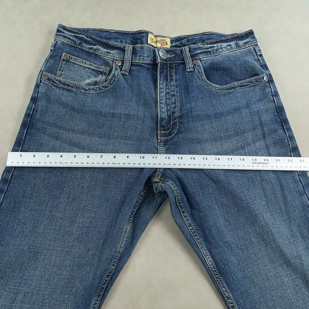 Wrangler 20X Style 44 Mens Slim Straight Leg Jeans Medium Wash 34x32 Western